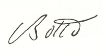 Firma di Giuseppe Domenico Botto