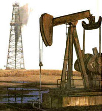pozzo petrolio a terra
