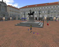 Riproduzione di Piazza San Carlo (Torino) su Second Life