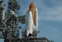 Lo shuttle Atlantis sulla rampa di lancio