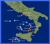 Vulcani sottomarini in Italia